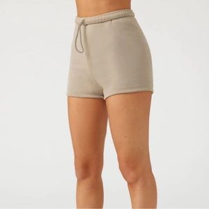 JOAH BROWN FITTED SWEAT SHORT DESERT FRENCH TERRY SIZE X/S
